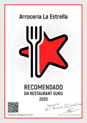 Arrocería La Estralla, paellas a domicilio en Madrid, recomendado en Restaurant Guru 2020.